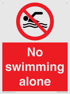 No swimming alone